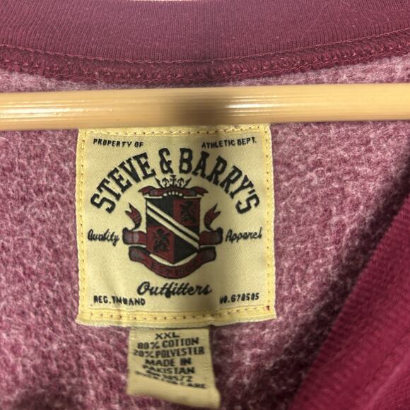 Vintage Rare Steve & Barry’s Red Central Pullover Sz: XXL - Picture 4 of 11